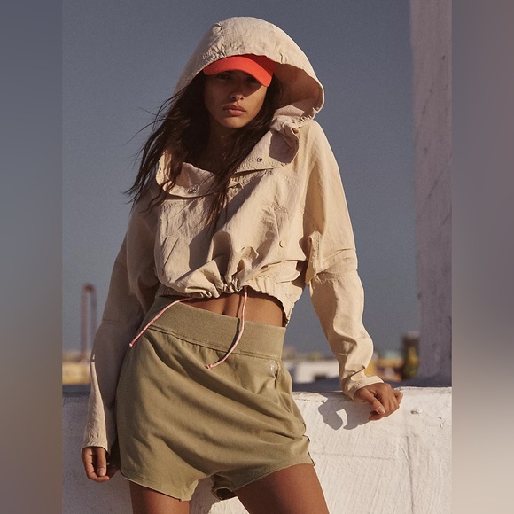 NEW Free People Ride The Wave Solid Popover Jacket In Pink Sand - Picture 4 of 16